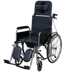 High-back reclining wheelchair, model: YM-A04-