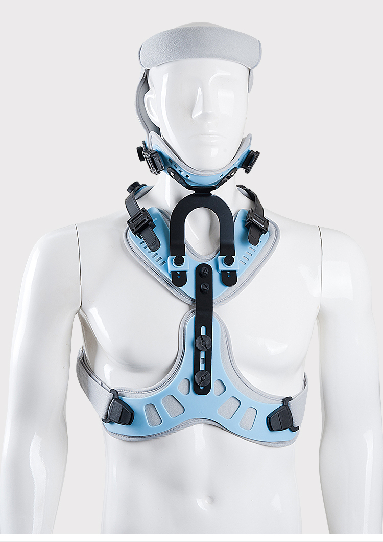 Fixed brace for head, neck and chest