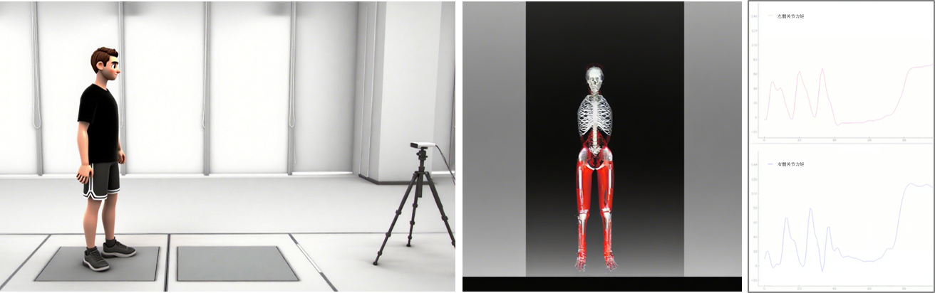 基于無標(biāo)記運(yùn)動捕獲的人體下肢生物力學(xué)分析系統(tǒng)